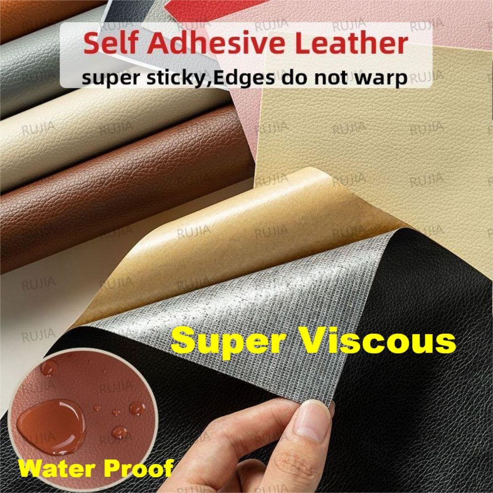 Leather Repair Patch(black 5pcs), Leather Patch Kit, Self Adhesive