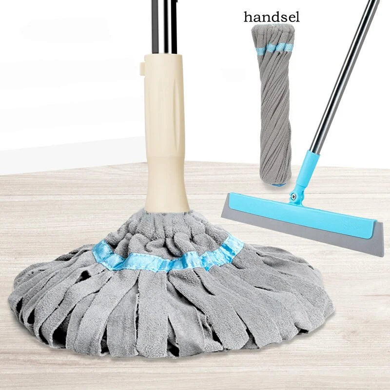 FREE HAND-WASHING MOP HOME MOP WATER SQUEEZE MOP HEAD ROTATING