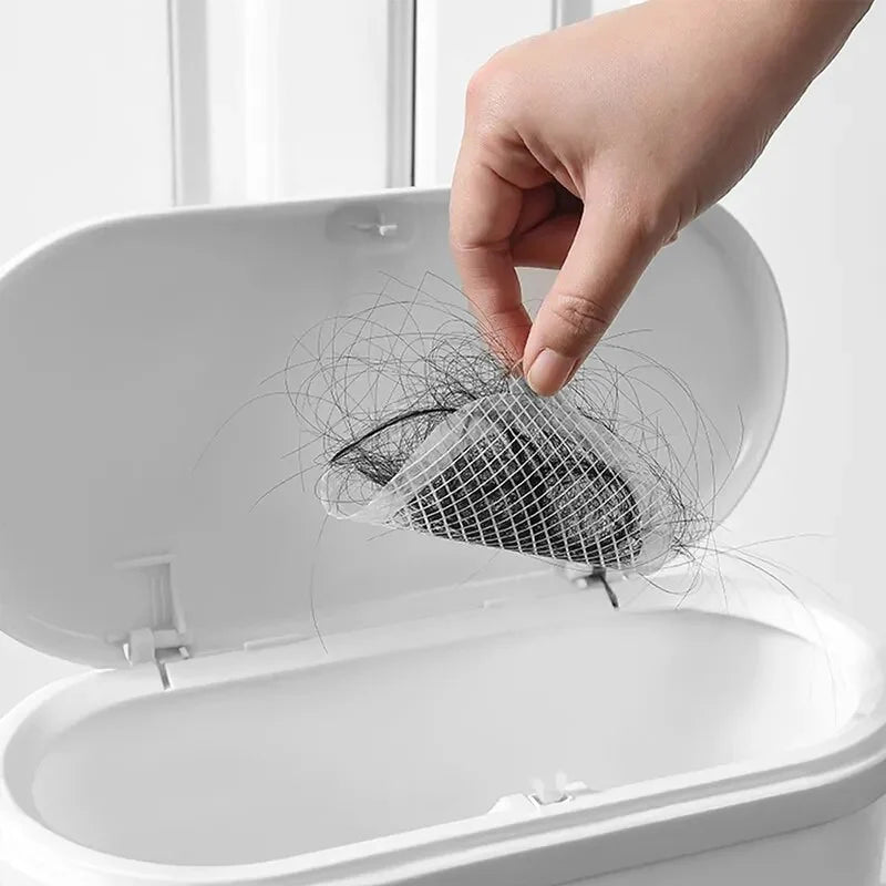 20 PCS - DISPOSABLE SHOWER DRAIN HAIR CATCHER MESH STICKERS