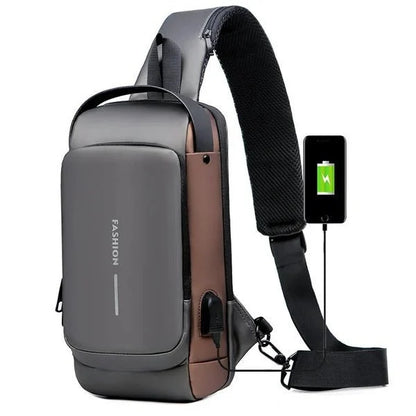 Large Capacity Anti-theft USB Charging Shoulder Bag