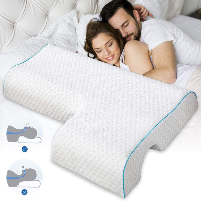 Couples Pillow with Slow Rebound Memory Foam