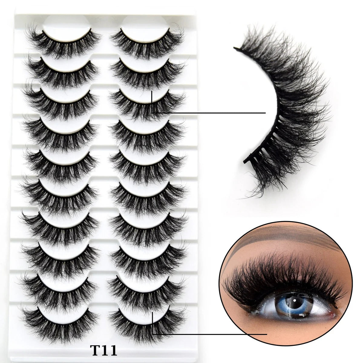 10 Pairs Eyelashes