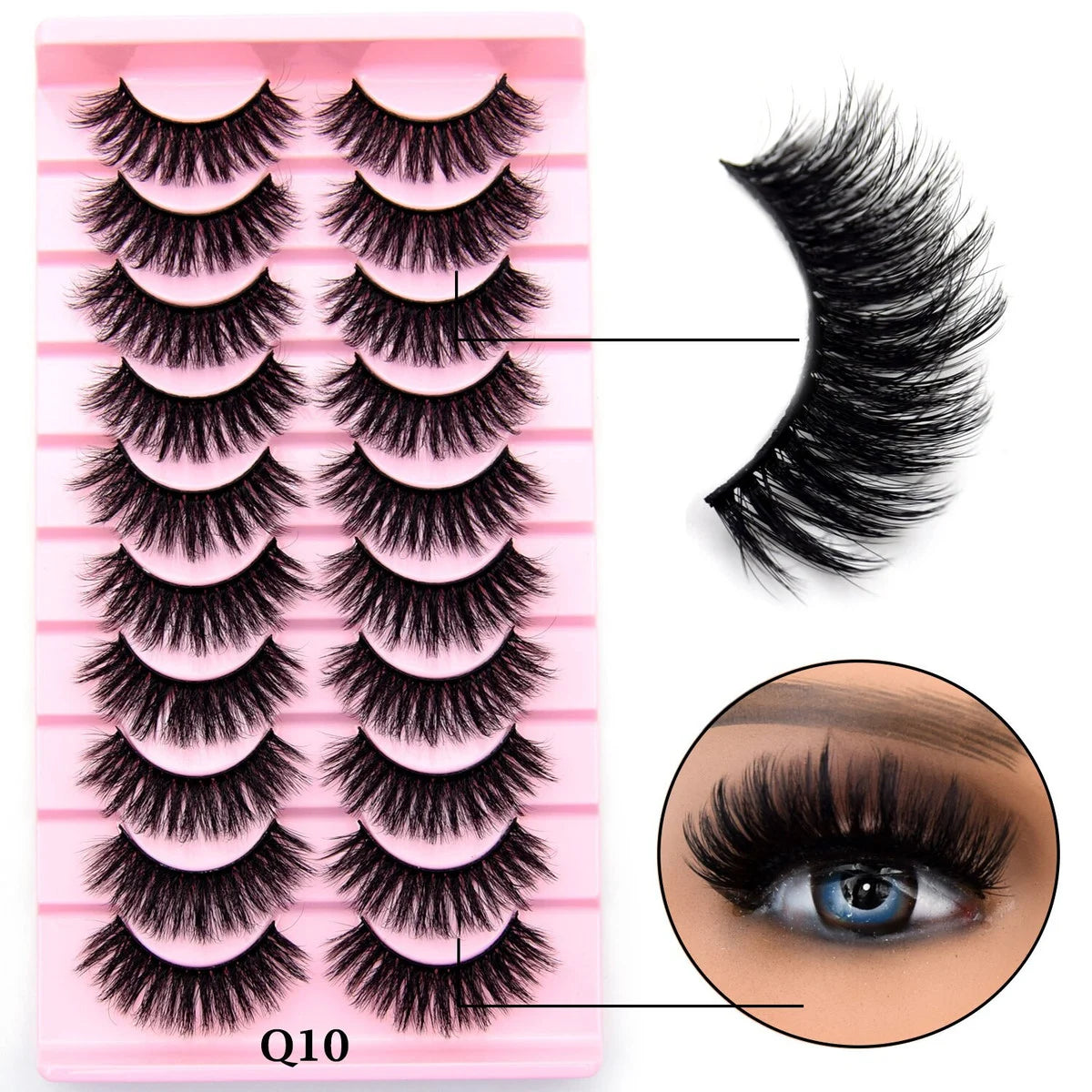 10 Pairs Eyelashes