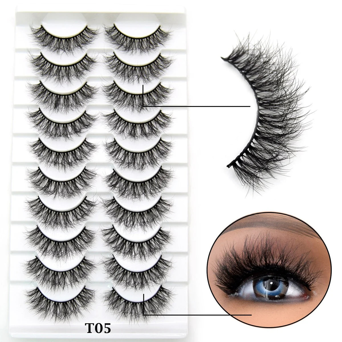 10 Pairs Eyelashes