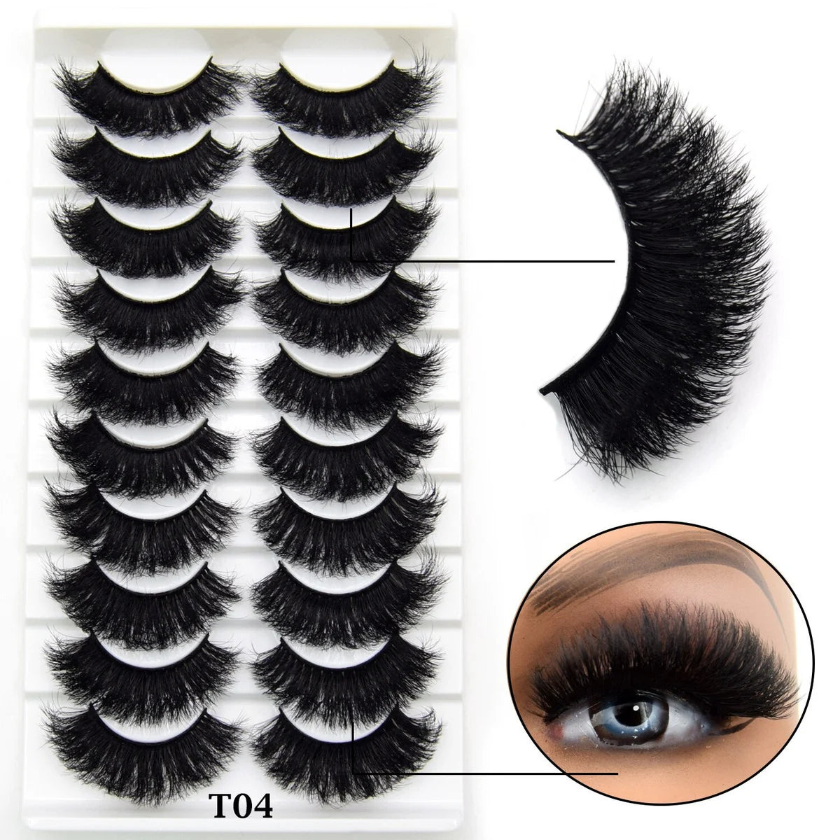 10 Pairs Eyelashes