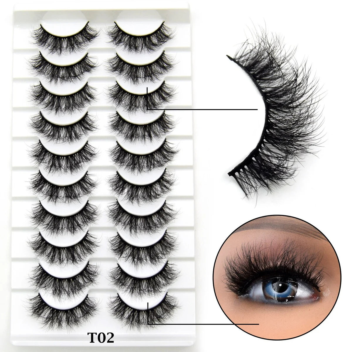 10 Pairs Eyelashes