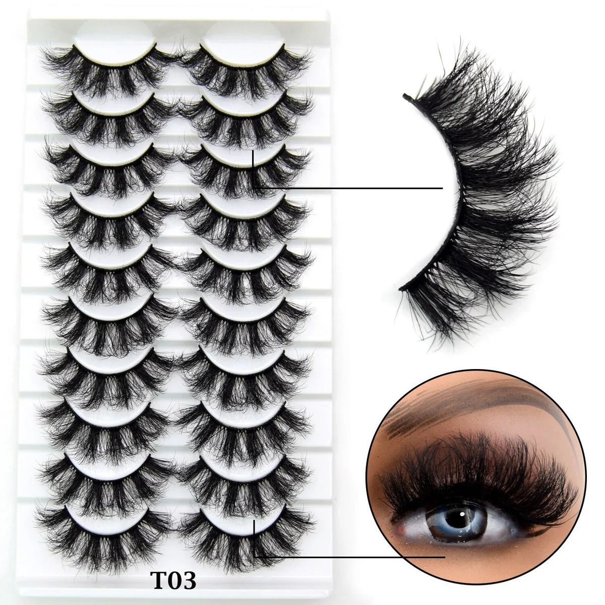 10 Pairs Eyelashes