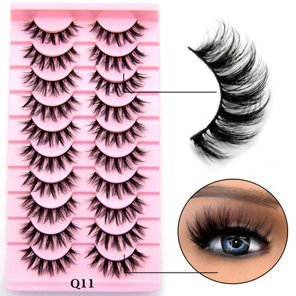 10 Pairs Eyelashes