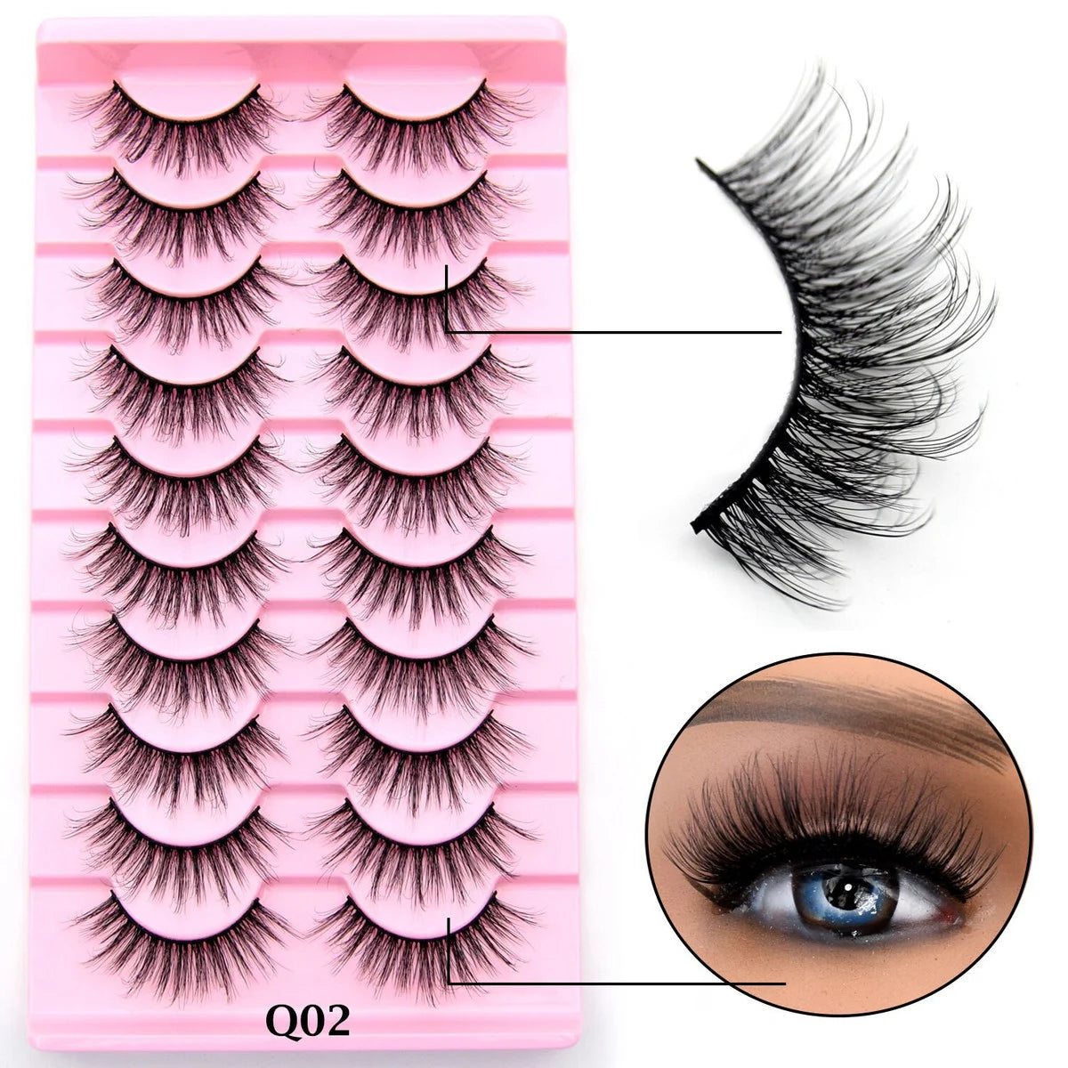 10 Pairs Eyelashes