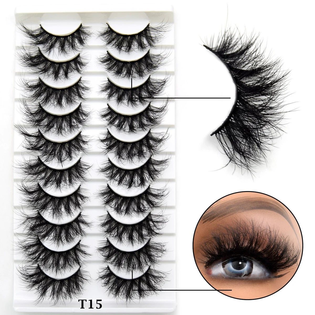 10 Pairs Eyelashes