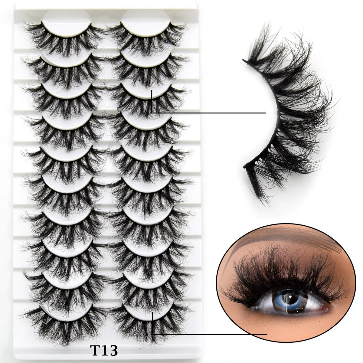 10 Pairs Eyelashes