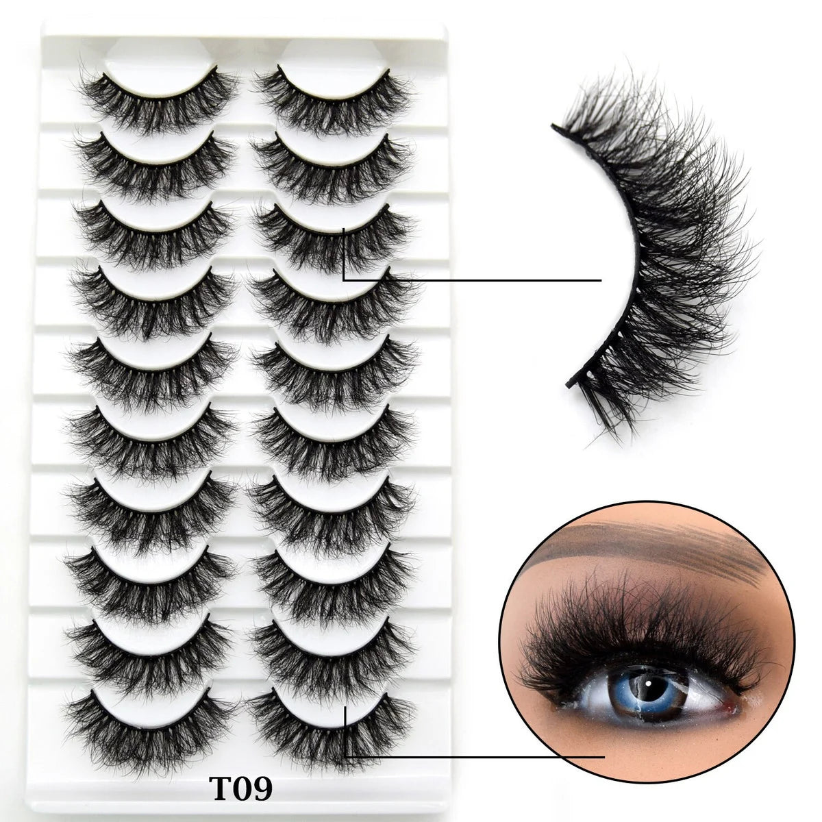 10 Pairs Eyelashes