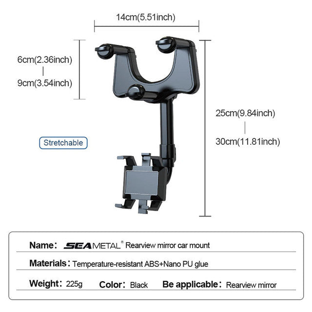 360 Degree Rotation Car Phone Holder l