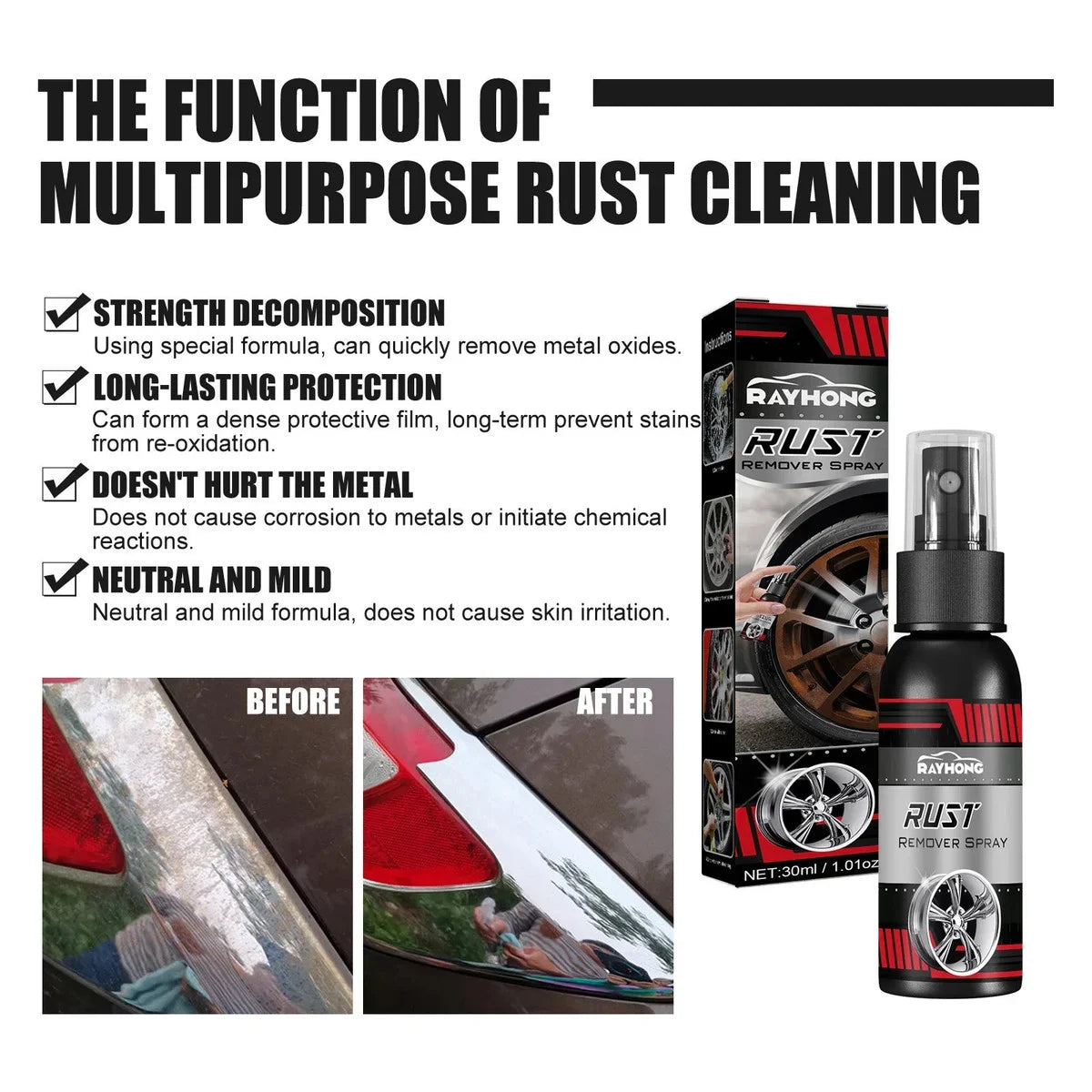 30ML Multi Purpose Rust Remover Spray