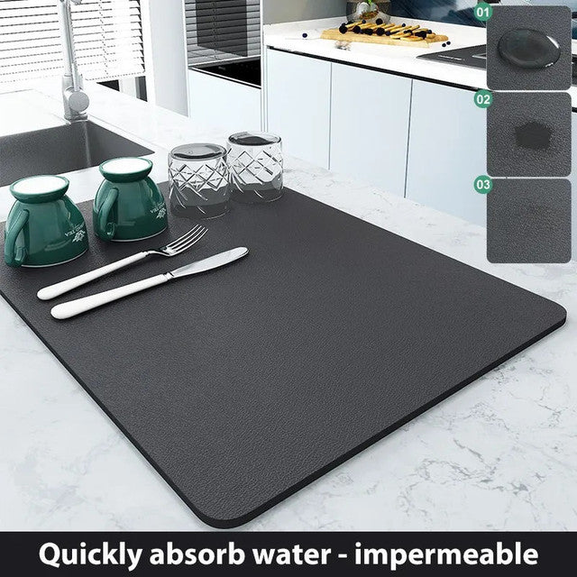 Multi-Purpose Super Absorbent Kitchen Counter Drying Mat