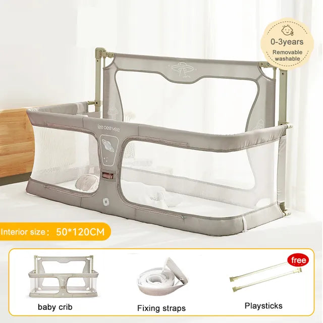 Lightweight Bedside Crib Dual-use