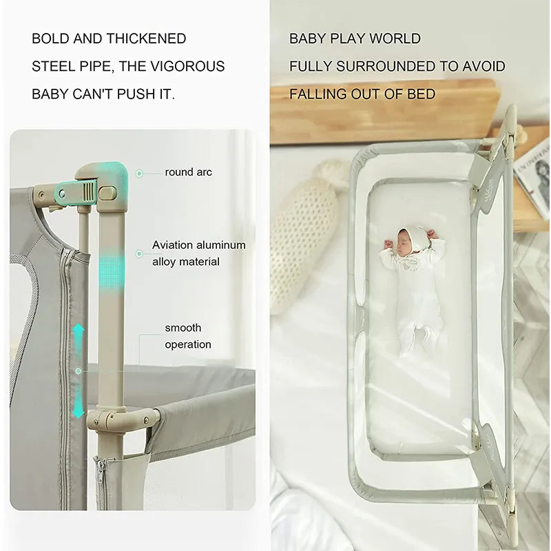 Lightweight Bedside Crib Dual-use